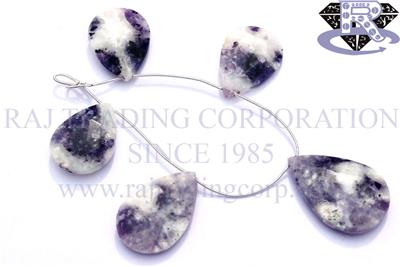 Morado Purple Opal Faceted Pear (Quality A)